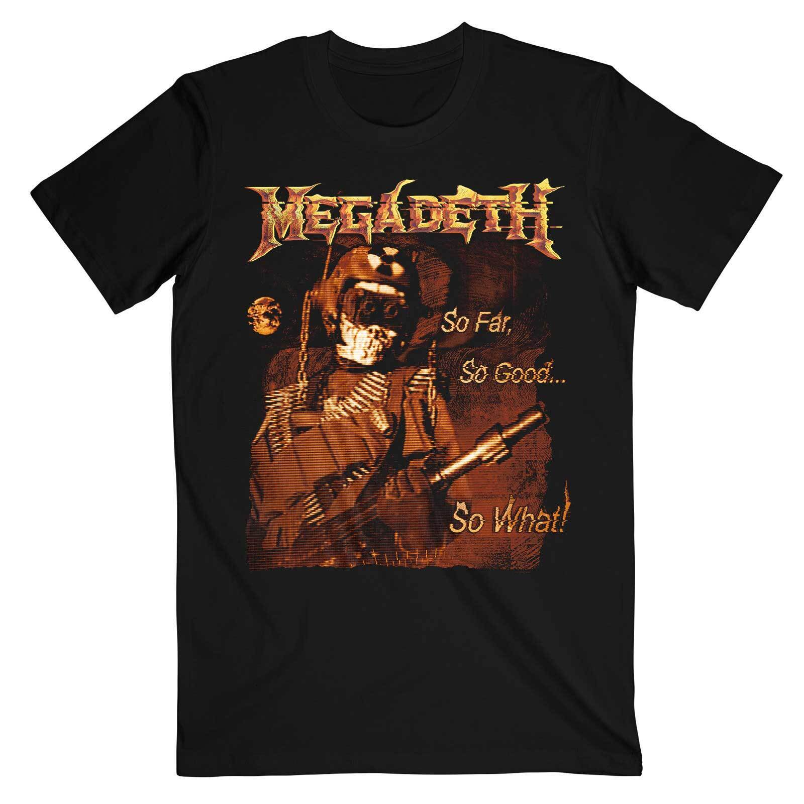 Megadeth So Far So Good So What Tonal Glitch Shirt S-XXL T-shirt Official Tshirt L