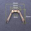 1Pcs Eyeglass Saddle Bridge Silicone U Shape Metal Core, U Shaped Bracket, Nose Pads For Sunglasses