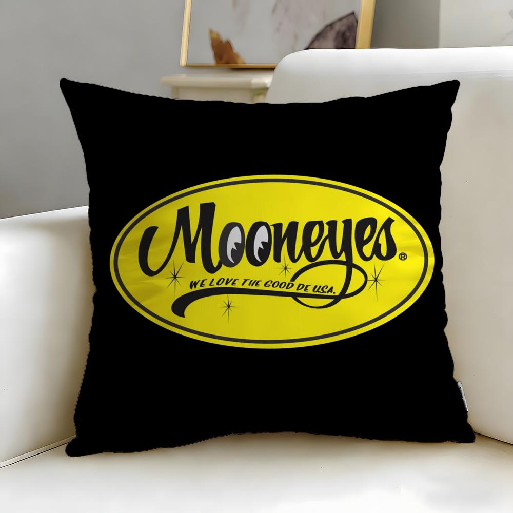 classic brand Mooneye Cushion Cover Soft & Easy-Wash Pillow Case – Versatile for Couch, Bed, Travel and Office