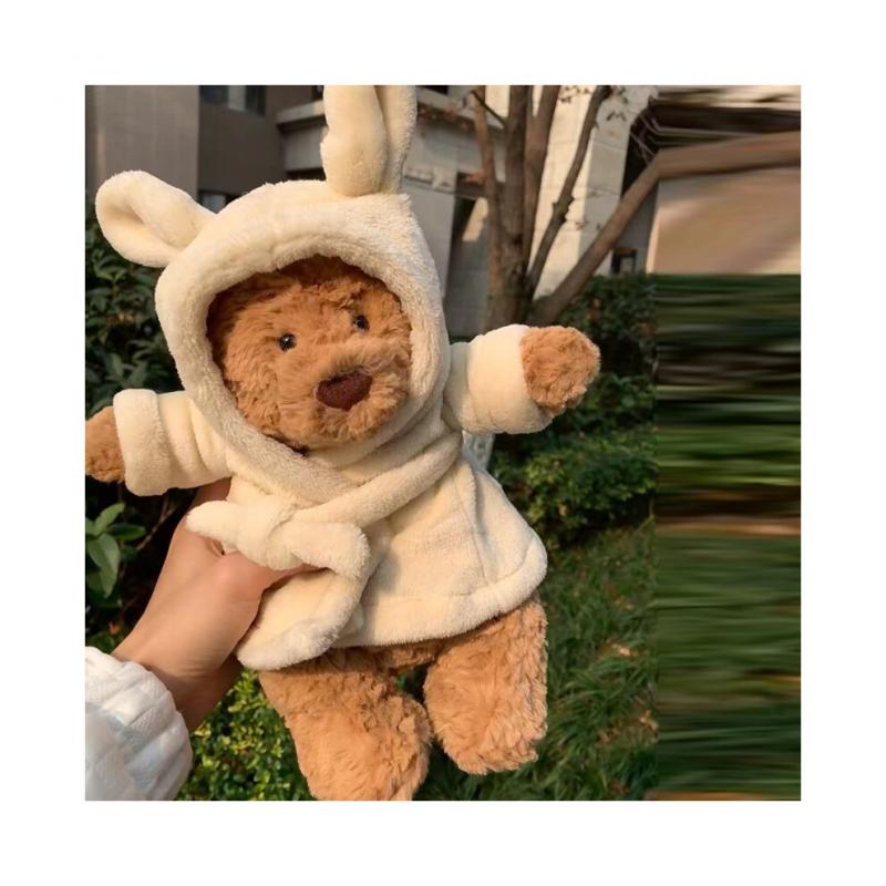 2026 Christmas Gift Stuffed Animal Toy Bartholomew Bear Bathrobe 26CM