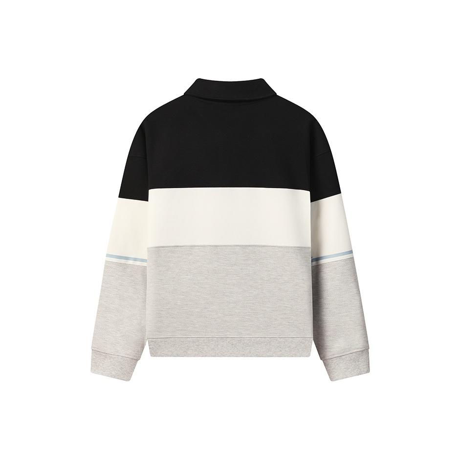 Fila Original Fashion Classic Retro Versatile Comfortable Knitted Long Sleeve Polo Shirt Men Tops F11M549209FBK