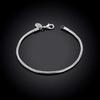 Bijoux fins originaux faits à la main, Bracelet à breloques en argent Sterling 925, os de serpent doux et lisse, bracelets pour femme