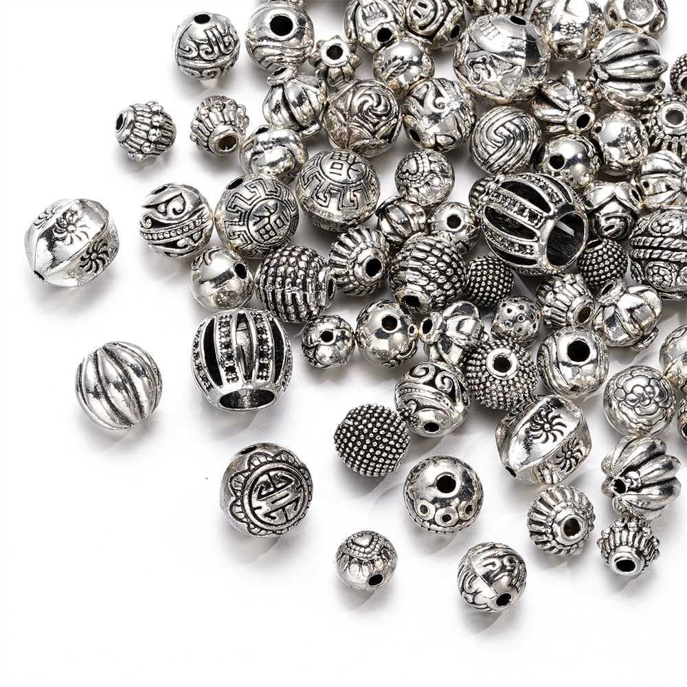 20g Blomster Sølvbelagt Løs Tube Perle Avstandsperler For Smykker Making Tube Charms DIY Armbånd Halskjede Tilbehør