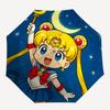 Ombrello Automatico Carino Sailormoon - Pieghevole con 8 Stecche in Ferro, Portatile per Esterno, Regalo, Ombrello da Esterno, Accessorio Giocoso, Alta Durabilità