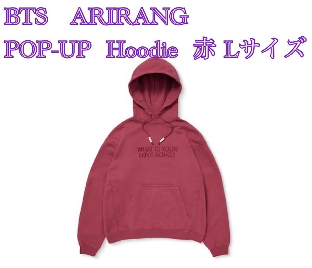 [Б/У] Красный худи BTS ARIRANG POPUP, Размер L