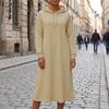 ZANZEA Women Autumn Casual Long Sleeve Hoodies Sweatshirt Dress