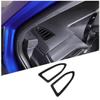 Glossy Piano Black Dashboard Side Air Vent Trim Sticker for Subaru WRX VB 22+