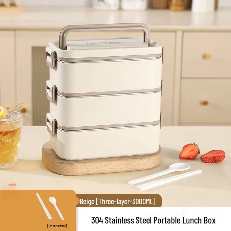 RuHan Portable Microwaveable Compartmented Lunch Box