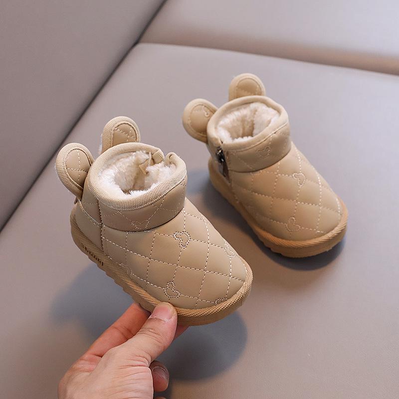 

Детская осенне-зимняя утепленная утолщенная теплая водонепроницаемая нескользящая износостойкая легкая уличная обувь для ходьбы для малышей спортивная обувь 17