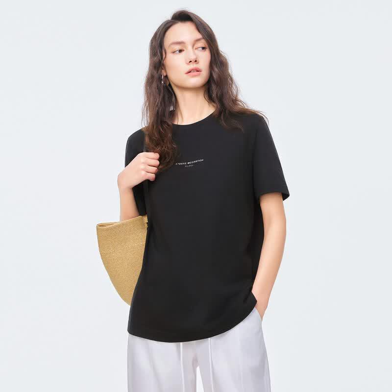 Women s Letter Print Short Sleeve T-Shirt L