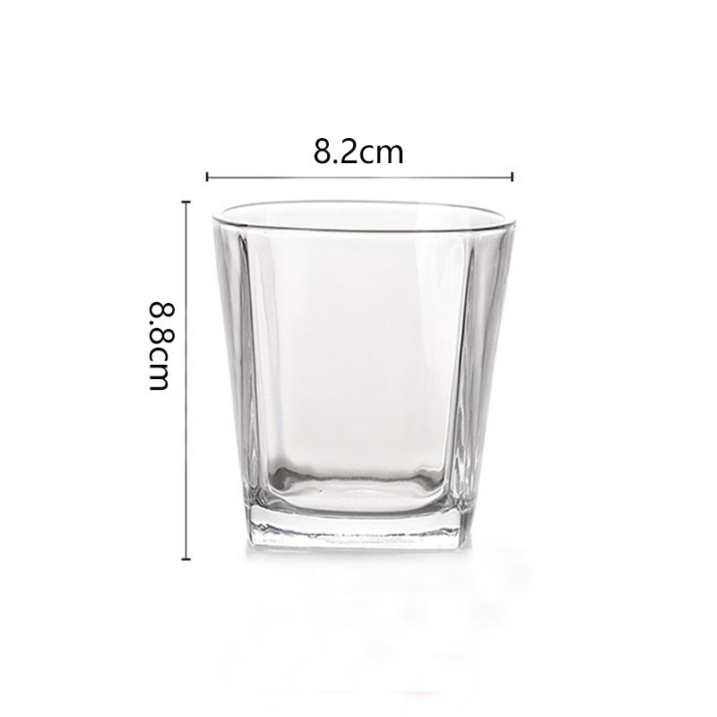 Thickened Glass Cup Household Milk Tea Juice Cups Transparent Water Bottle Party Elegant Cocktail Glass Suitable for Gift Giving