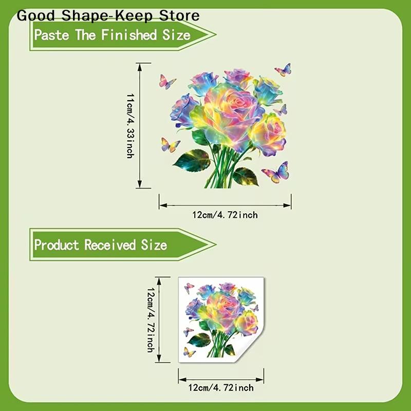Glow-in-the-Dark Flowers Switch Sticker Self-Adhesive PVC Switch Outlet Decor Easy Peel Tulip Lily Sunflower Wall Sticker