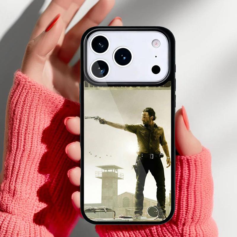 The Walking Dead soft Phone Case for iPhone 17 Air 16e 15 14 13 Pro Max Back Cover for 12 11 Pro Coque