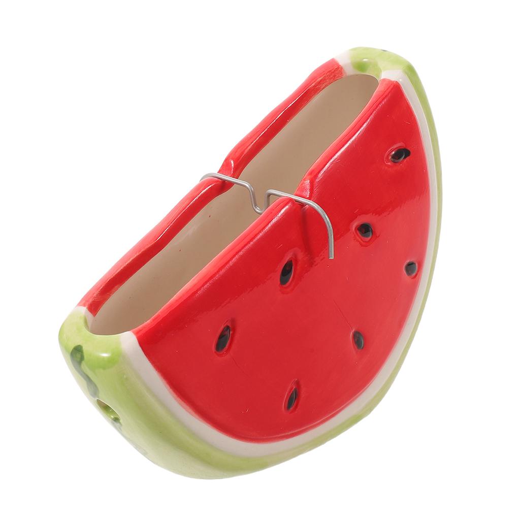 Watermelon Shaped Holder Ceramic Incense Burner Bracket Ash Catcher for Bedroom Living Room Balcony Table Indoor