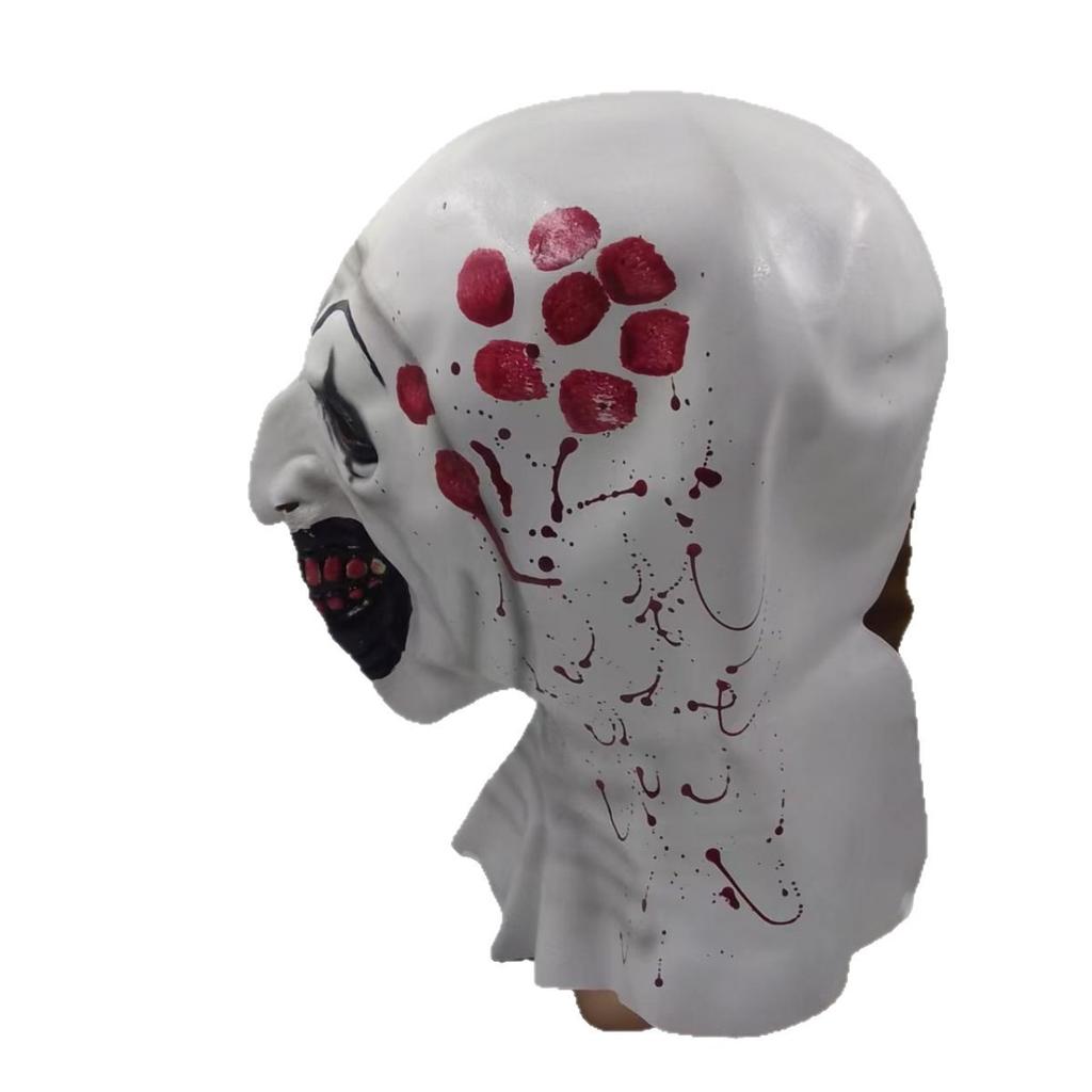 Halloween horror clown mask, bloody and terrifying clown latex headgear for costume parties COS Props