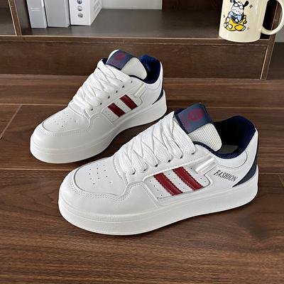 Spring, Summer, Autumn and Winter New Board Shoes Student Shoes Low-top Round Head Belt