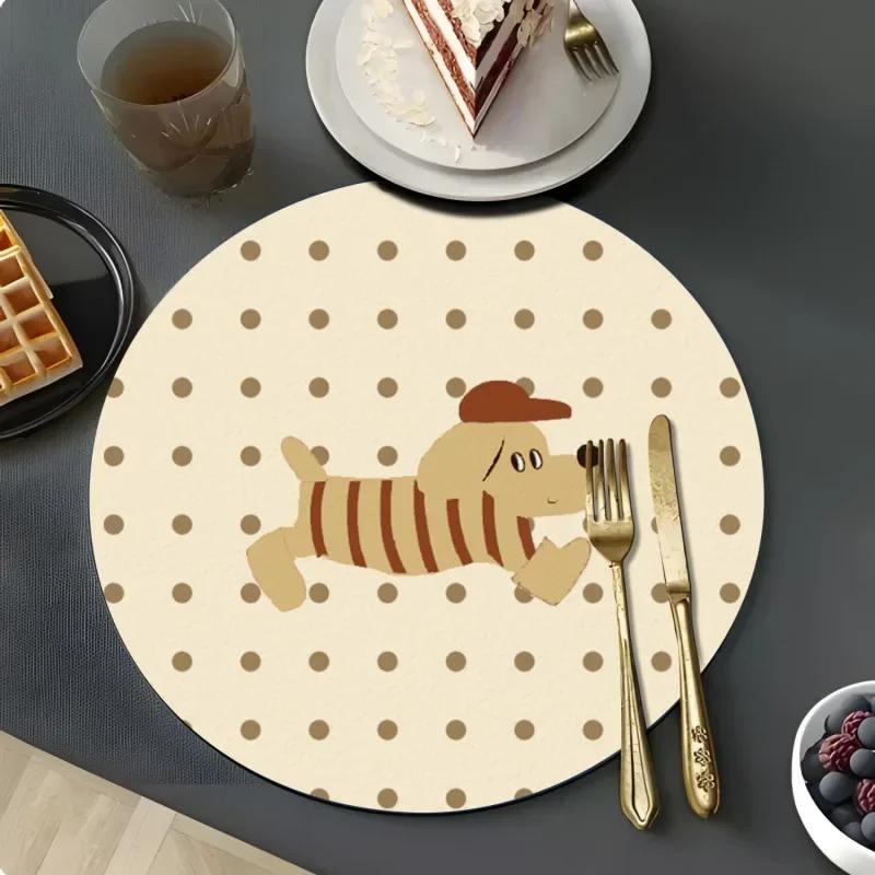 

Круглая подставка Медведь Резиновая Нескользящая Подстаканник Коврик для напитков Абсорбирующая Многоразовая Теплоизоляционная Подкладка Декор обеденного стола Кухонные принадлежности