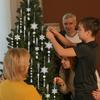 Clear Shatterproof Acrylic Snowflake Icicles Christmas Decorations With Berries Ball For Home Party Tree