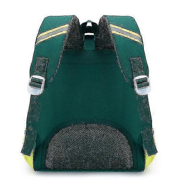 Children School Backpack for Boys Cartoon Knapsack Orthopedic Backpacks for Girls Kids(green)