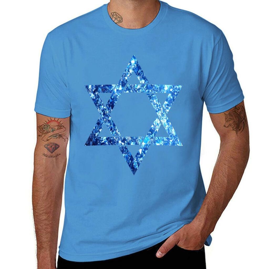 Star Of David Magen David T-Shirt Vintage Clothes Vintage Quick Drying Plus Sizes Mens Graphic T-shirts Hip Hop