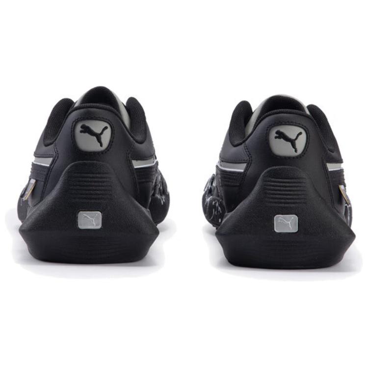 Puma Vaderon Dvouvrstvá hovězí kůže Syntetická kůže Šplouchací linie Nízké Lifestyle Ležérní boty Unisex teniska Černá 397207-01