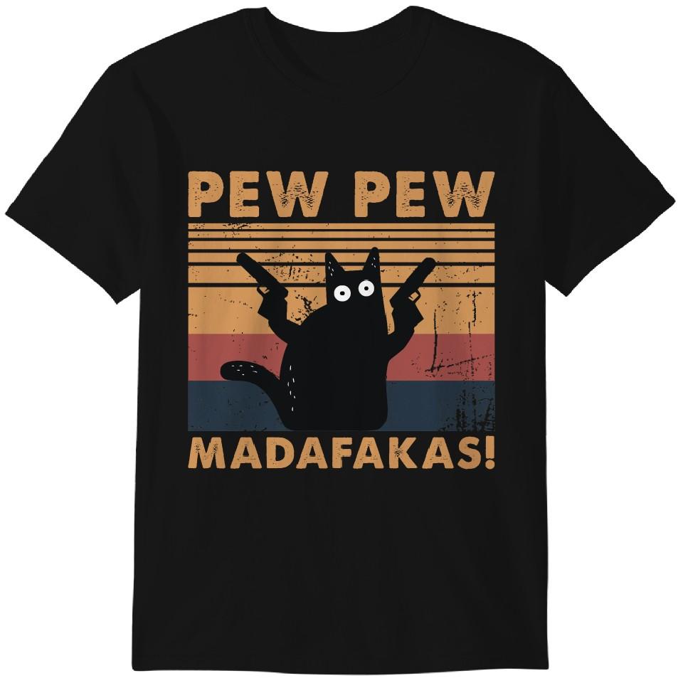 

Футболка Pew Pew Madafakas, Футболка для любителей кошек, Смешная футболка с кошкой, Футболка для любителей животных, Футболки Pew Madafaka с черным котом Pewpew, Классическая футболка 3XL