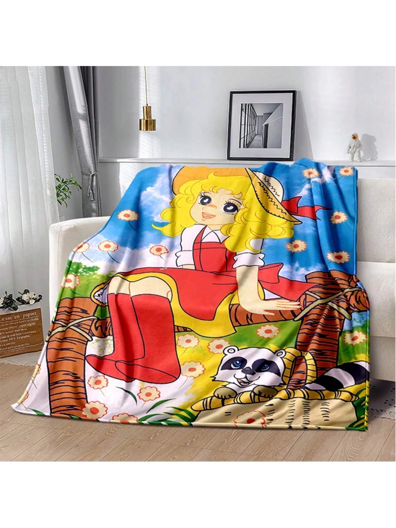 

Candy Candy 29 Style New Retro Cartoon Anime Soft Plush Blanket, Flannel Throw Blanket For Living Room Bedroom Sofa Gift 75X95CM