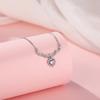 Süße Rosa Diamant Liebeskette für Frauen, Leichter Luxus, Süßes Geschenk für Freundin, Halsbandkette