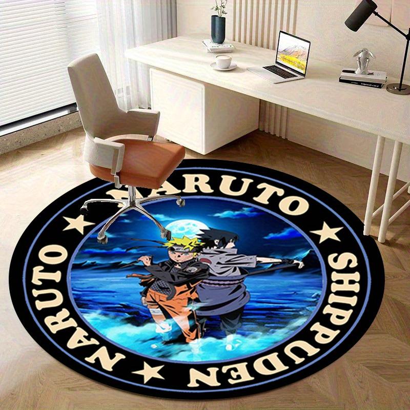 1pc Naruto Shippuden Anime Theme Circular Rug - Home Decor, Office Round Mat, Outdoor Carpet Gift for FansRC2768