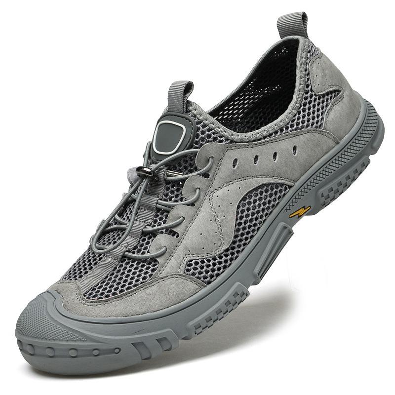 Sandaler herr sommar utomhus sport vandringsskor andningsbara grottskor vada flod vattentäta snabbtorkande slitstarka herrskor
