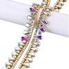 Multi-color Crystal Diamond Strips DIY Diamond Chain  Dress Skirt Clothing Accessories