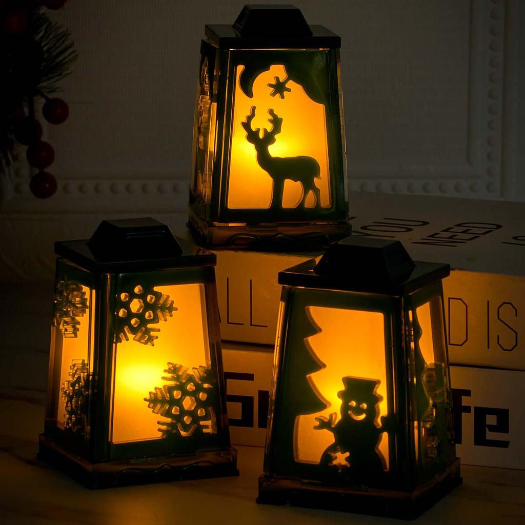 Rehkitz Schneeflocke Schneemann Kerzenhalter Silikonform DIY Weihnachts Laterne Kerzenständer Ornamente Formen Gips Harz Handwerk Herstellung