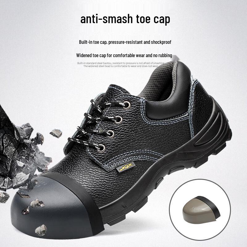 Bozong Men's Steel Toe Safety Work Shoes
