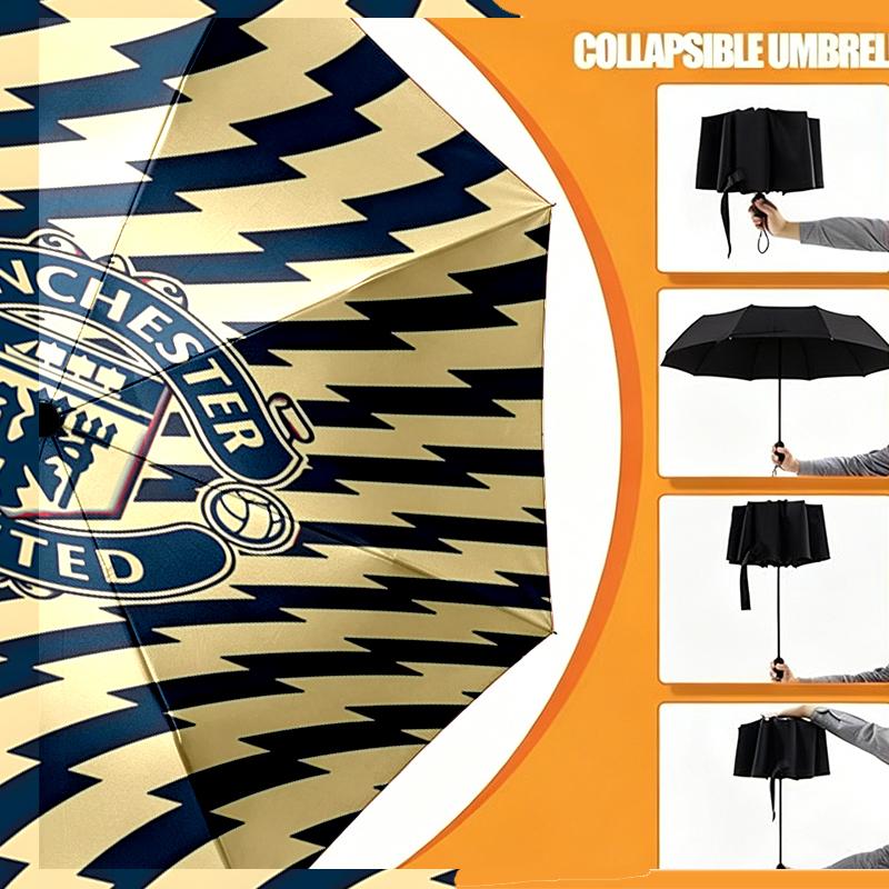 Manchester United F.C Print Umbrella Automatic Opening/ Closing - Portable Foldable Design - Daily use for Travel/Outdoor - Gift for Birthday