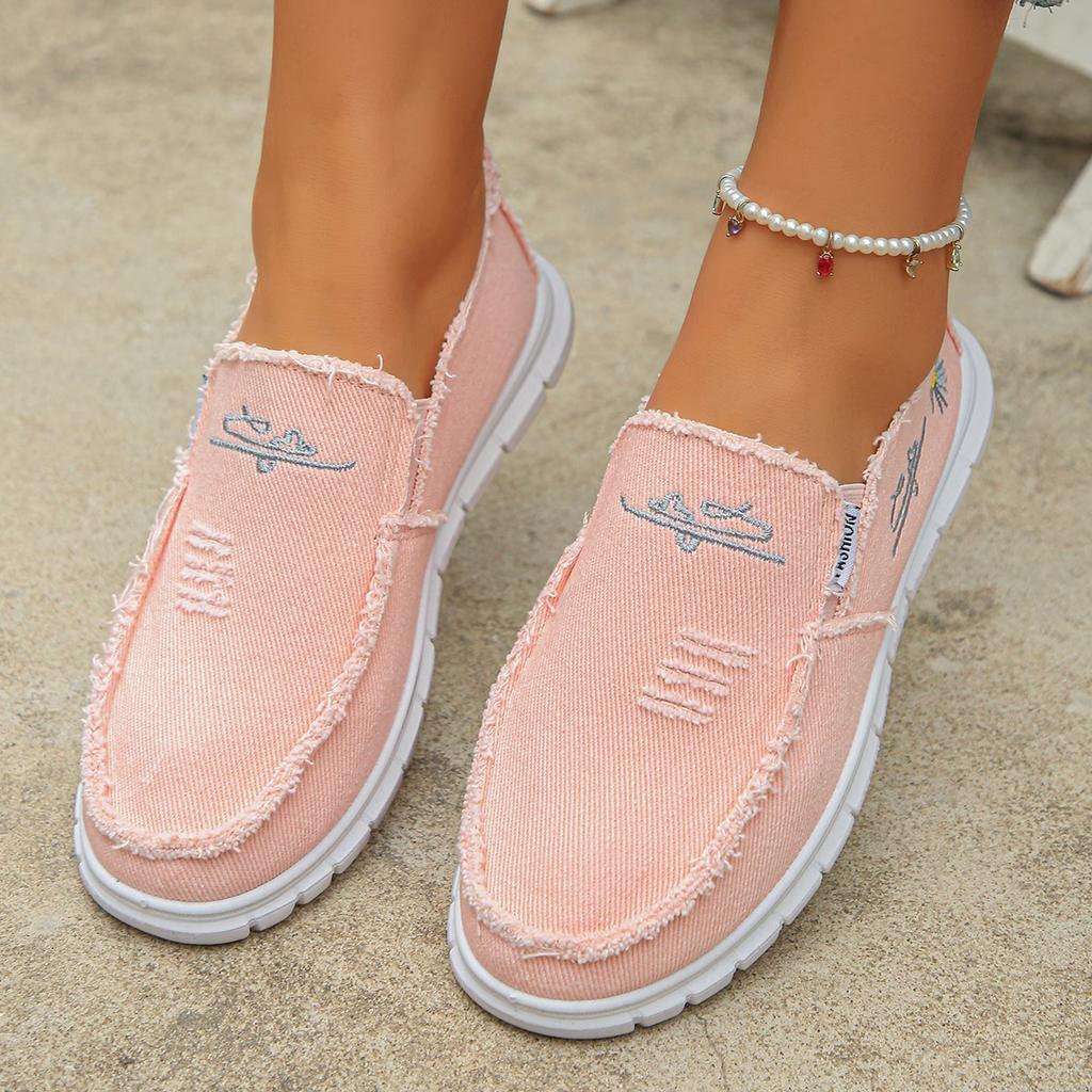 Women' Lightweight Breathable Slip-On Loafers - Low-Top Sneakers Suitable for Casual Wear, /Outdoor Walking Shoes, Women Shoes
