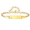 Free Engraving Name Hollow Initial A-Z Letter Bracelet for Women, Stainless Steel Bracelet, Personalized Fashion Jewelry Gift