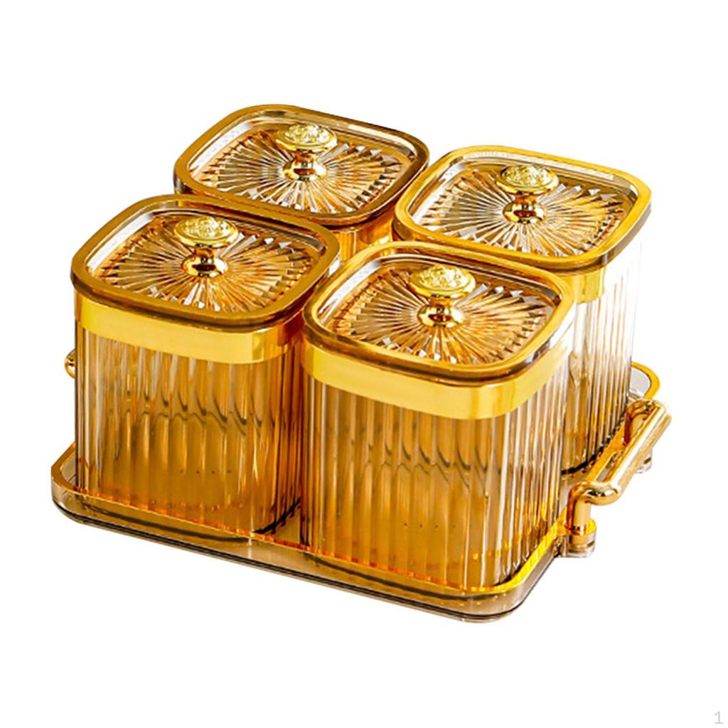 Appetizer Dish with Lid for Candy and Dried Fruit Storage