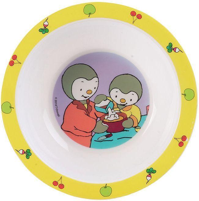 Lot vaisselle - FUN HOUSE - T'CHOUPI - 2 assiettes creuses Ø 16 cm, boîte à goûter, gourde paille et peluche 18 cm