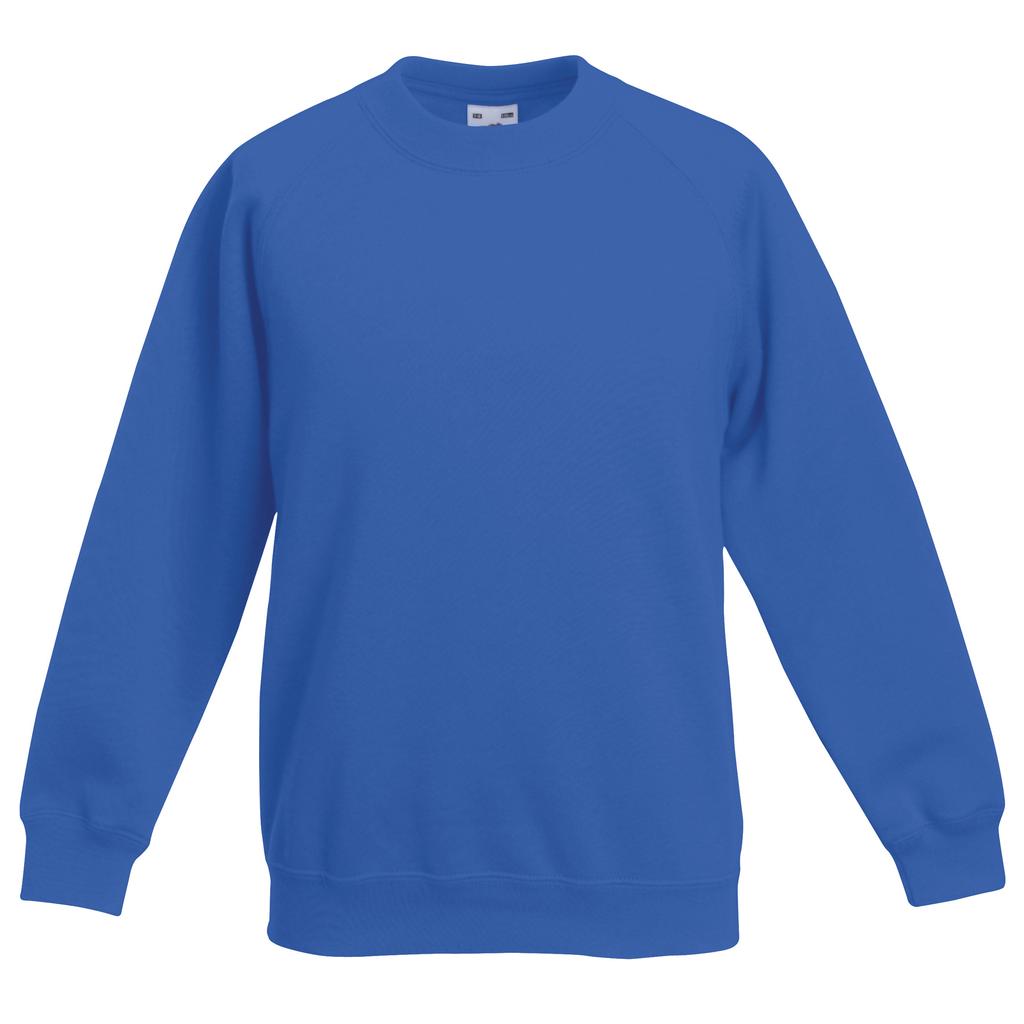 FRUIT OF THE LOOM Unisex-Sweatshirt mit Raglanärmeln für Kinder (2er-Pack)