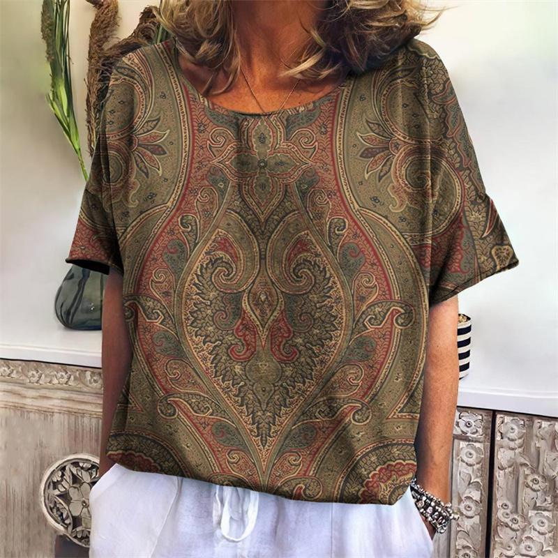 Lustiges Geometrie T-Shirt für Frauen Bunte 3D-gedruckte T-Shirts Sommer Übergroße Oberteile Kurze Ärmel Rundhals T-Shirts Streetwear