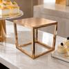 Cake Display Stand Electroplated Elevated Pastry Holder for Weddings, Bakery Displays,