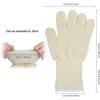 Heat Resistant Oven Gloves, Heat Resistant Up to 500C, Barbecue Gloves for BBQ, Grilling, Baking, Fireplace, Welding Gloves