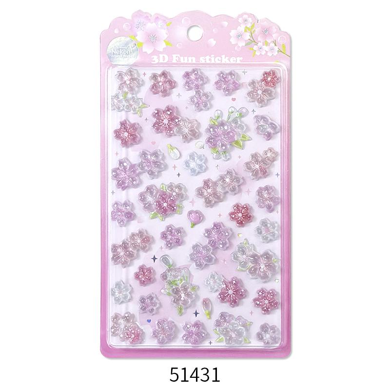 Animals Cute Fruit Jelly Bubble Stickers 3D Relief Stickers Bonbon Drop Seal Stickers For Diy Phone Case Diary Laptop Decals