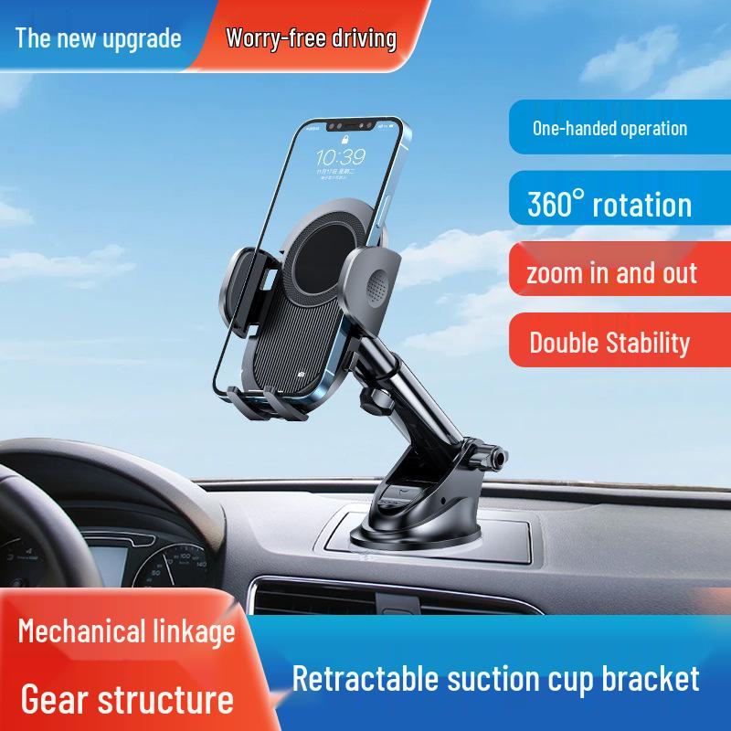 Universal Car Phone Holder with Suction Cup for Dashboard, Windshield & Console