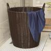 Lux Woven Rattan Laundry Basket - Elegant Clothes Storage Solution