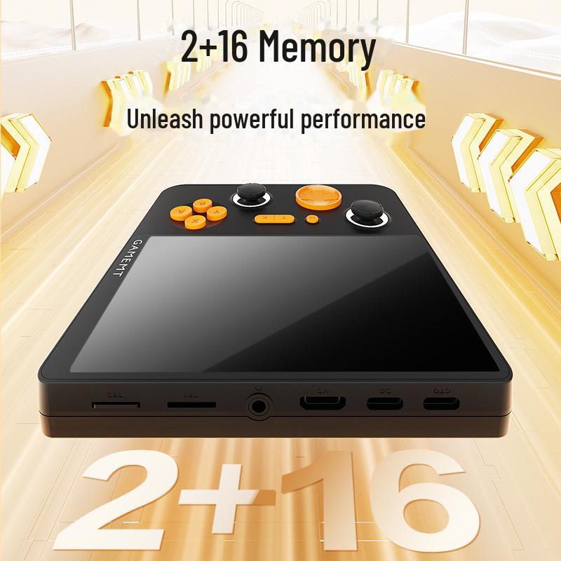 E5Plus Open Source Duales System 5-Zoll Handheld-Spielkonsole mit WiFi & Bluetooth für Android/PSP-Spiele