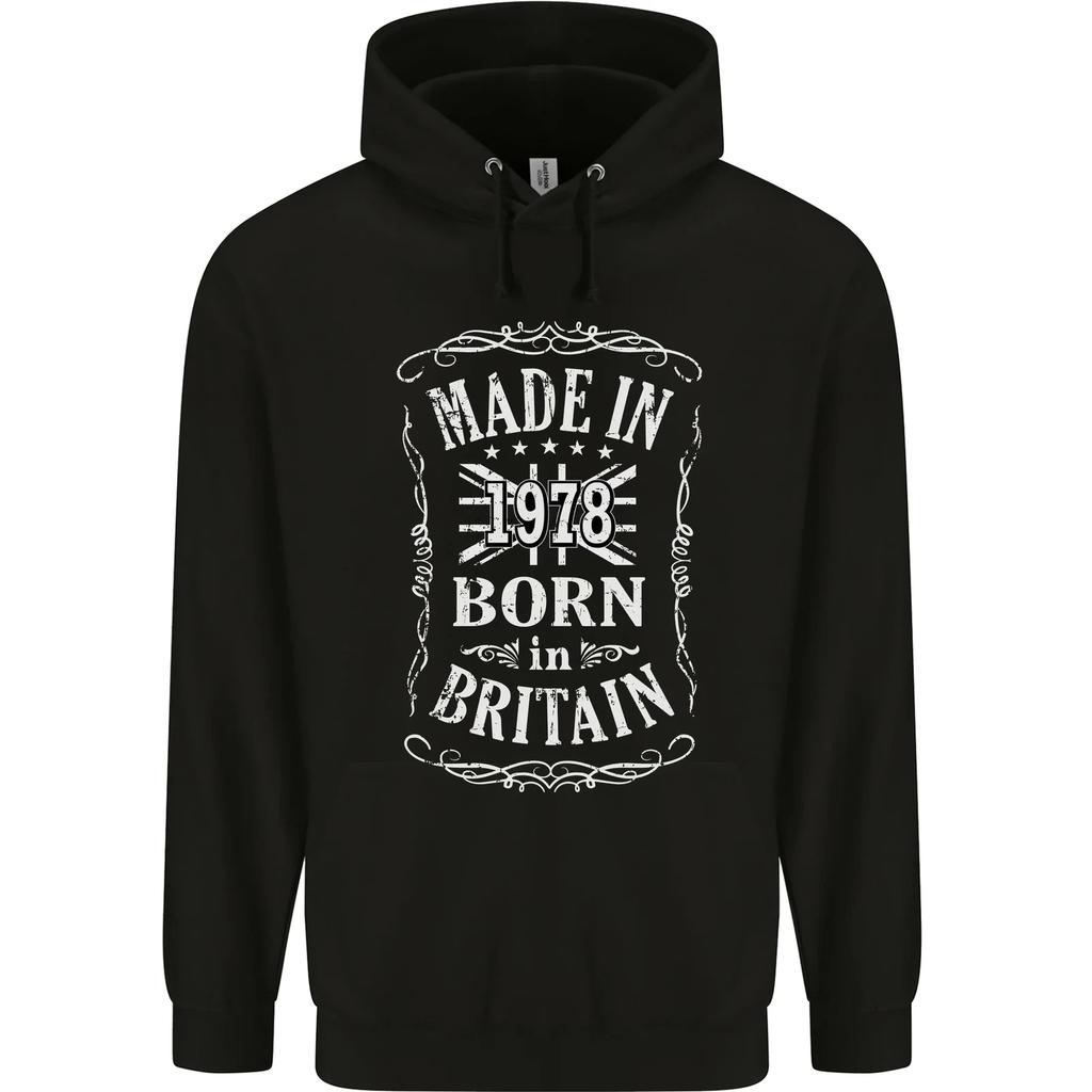 Born In Britain 47th Birthday Made 1978 Hoodie
