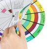 Professional Mix Guide Round Tattoo Nail Pigment Color Wheel Paper Card Supplies
