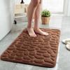 Pebble Embossed Water-Absorbent Non-Slip Door Mat – Cute, Durable Carpet for Bathroom and Entrance.
