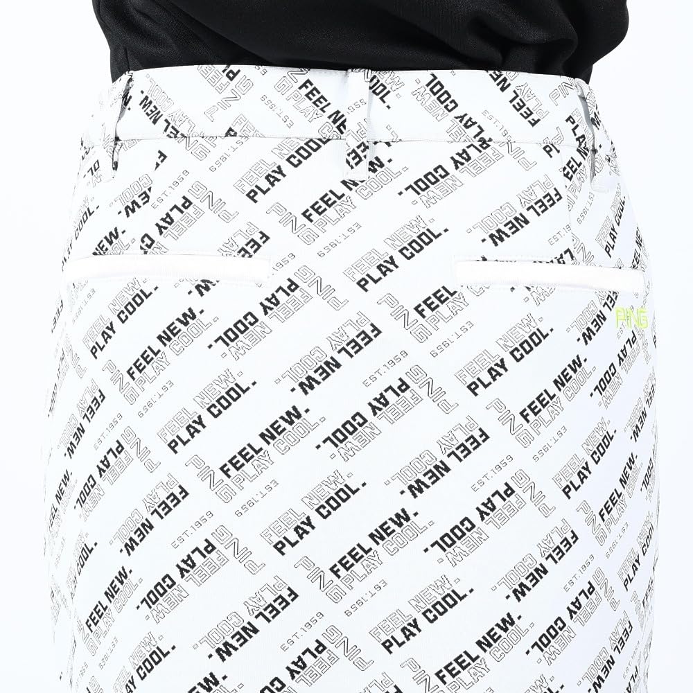 Skirt Golf M [Pin Apparel] Women's (Bias Pattern, All-Directional Stretch) / / 622-3134306 030_White